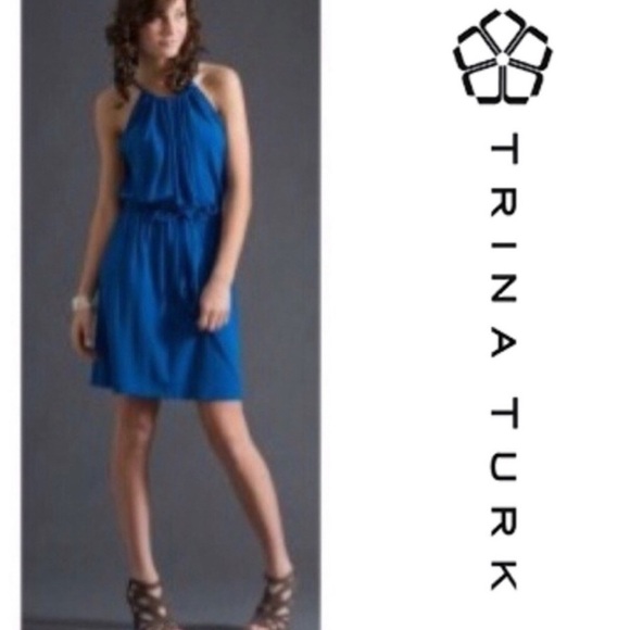 TRINA TURK Elegant Blue Women's Dress - Picture 1 of 11
